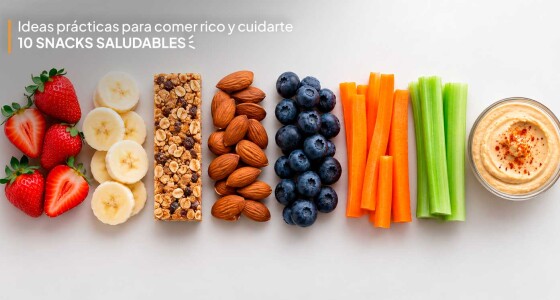 Ideas prácticas para comer rico y cuidarte: 10 snacks saludables