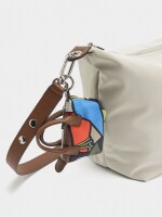 Bolso De Hombro Textura Suave Con Pendiente crudo