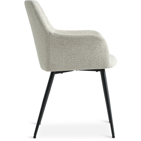Silla De Comedor Purhus Tela Crudo/Negro