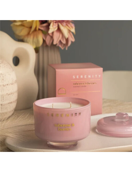 VELA AROMATIVA 230G TUBEROSE & BERRIES ROSA VELA AROMATIVA 230G TUBEROSE & BERRIES ROSA