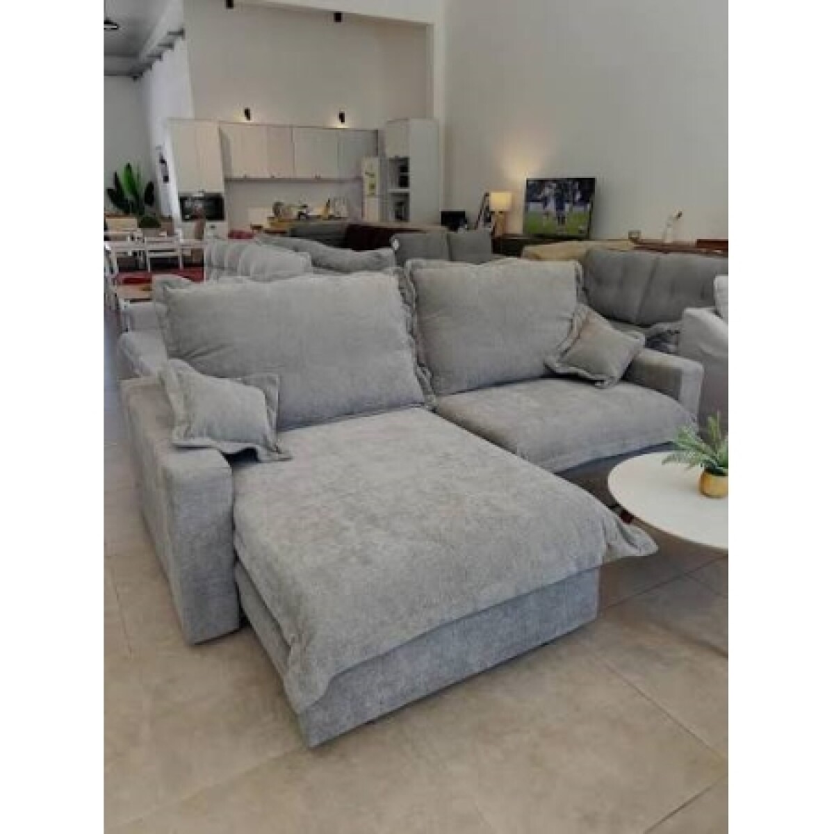 Sofa 3 Cuerpos Nairobi Retractil Gris 