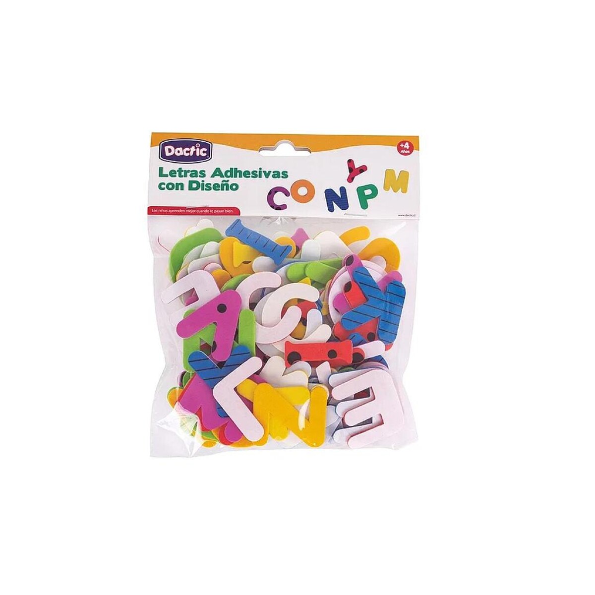 Confetti Dactic Goma Eva Letras x 100 