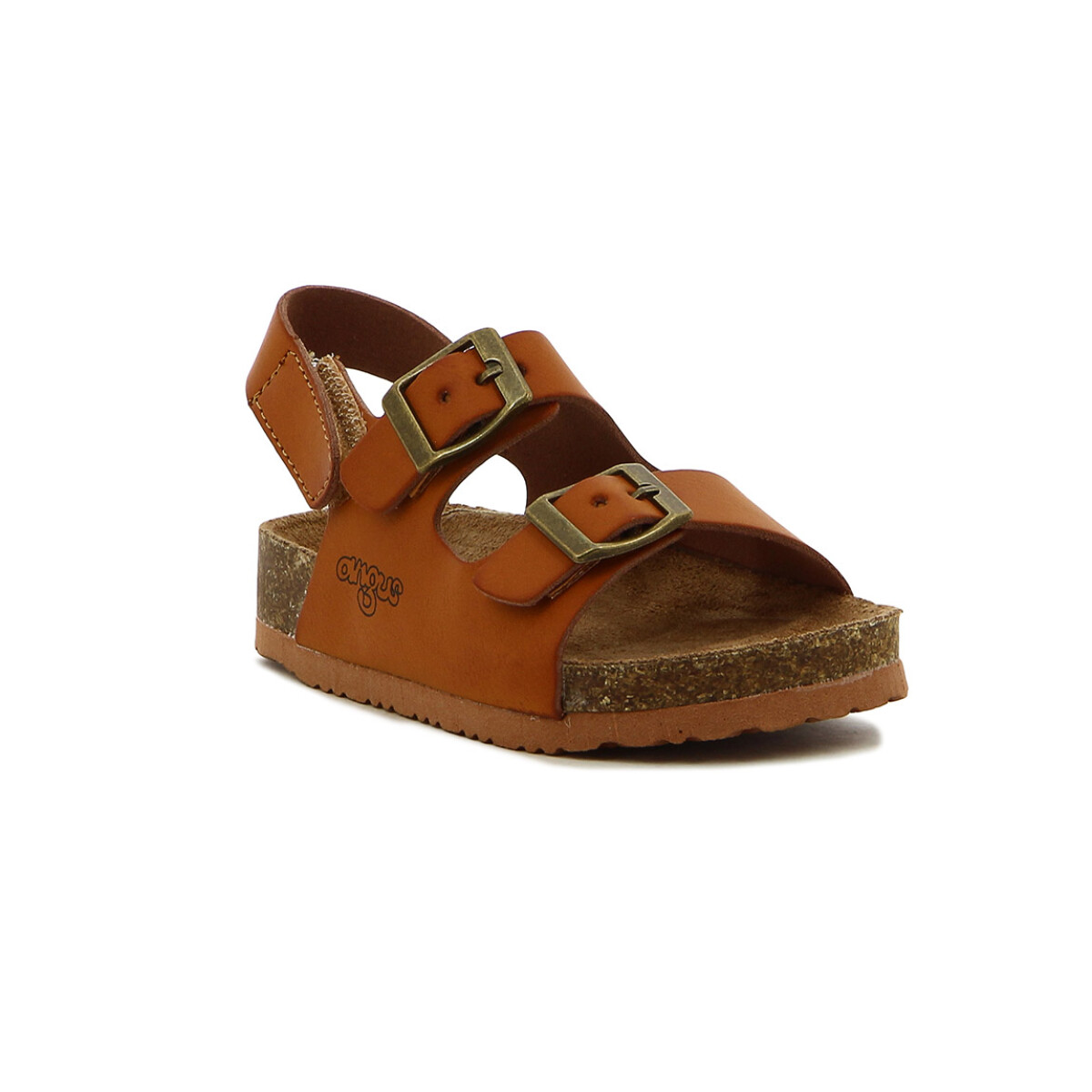 Sandalia Niño Angus Dos Tiras C/ Hebilla - Tan 