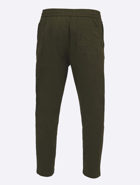 Pantalon cintura elastizada verde