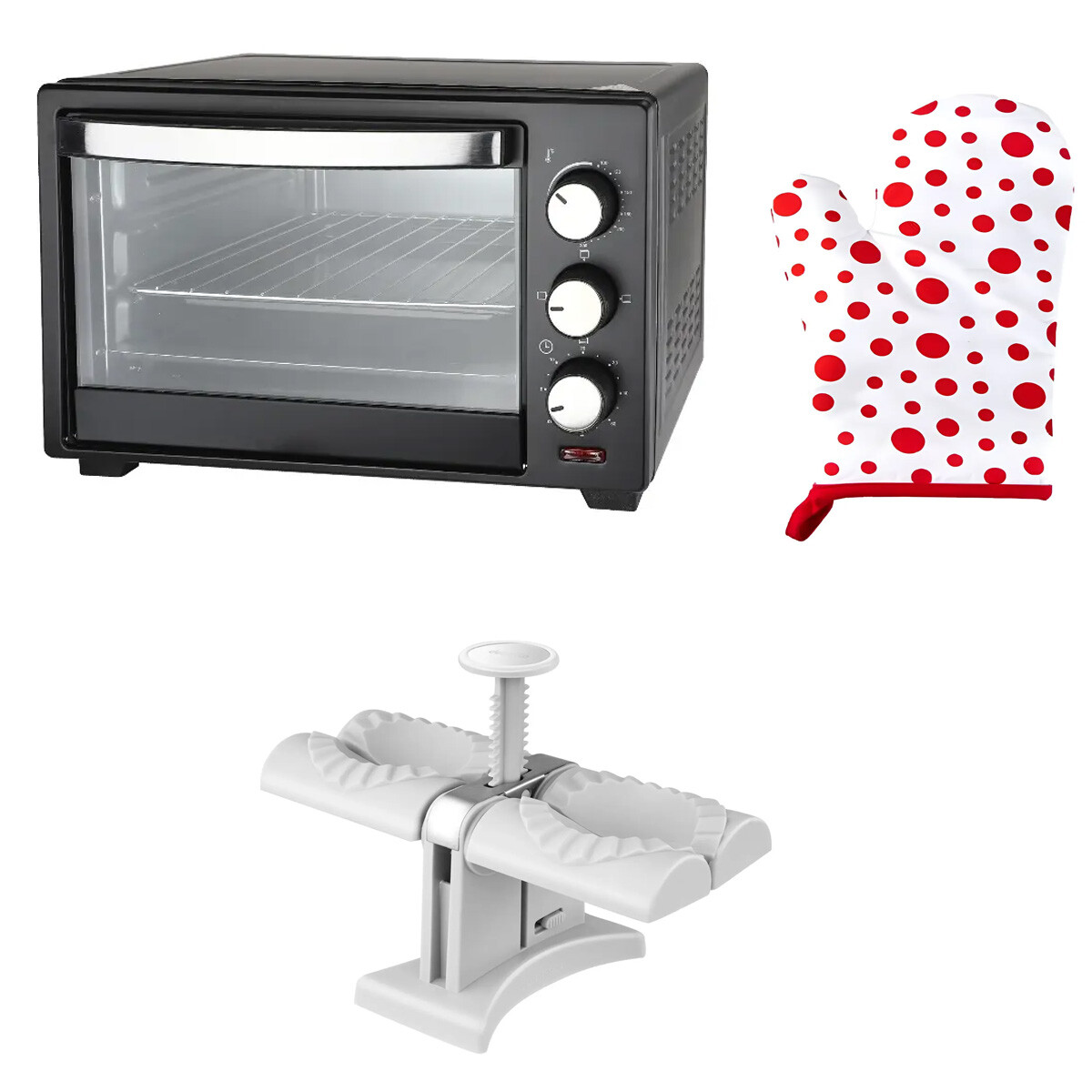 HORNO DECAKILA 38 LTS + MANOPLA Y SELLADOR DE EMPANADA DE REGALO 