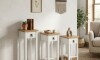 Conjunto Set De Mesas Pedestal Madera Maciza Linea Mexicana Conjunto Set De Mesas Pedestal Madera Maciza Linea Mexicana