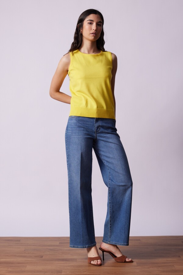 Musculosa Tejida AMARILLO