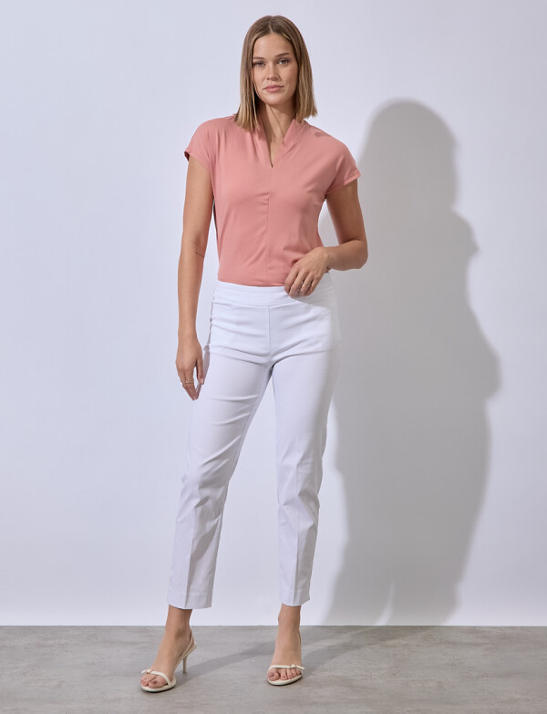 Pantalon Recto Modelador BLANCO