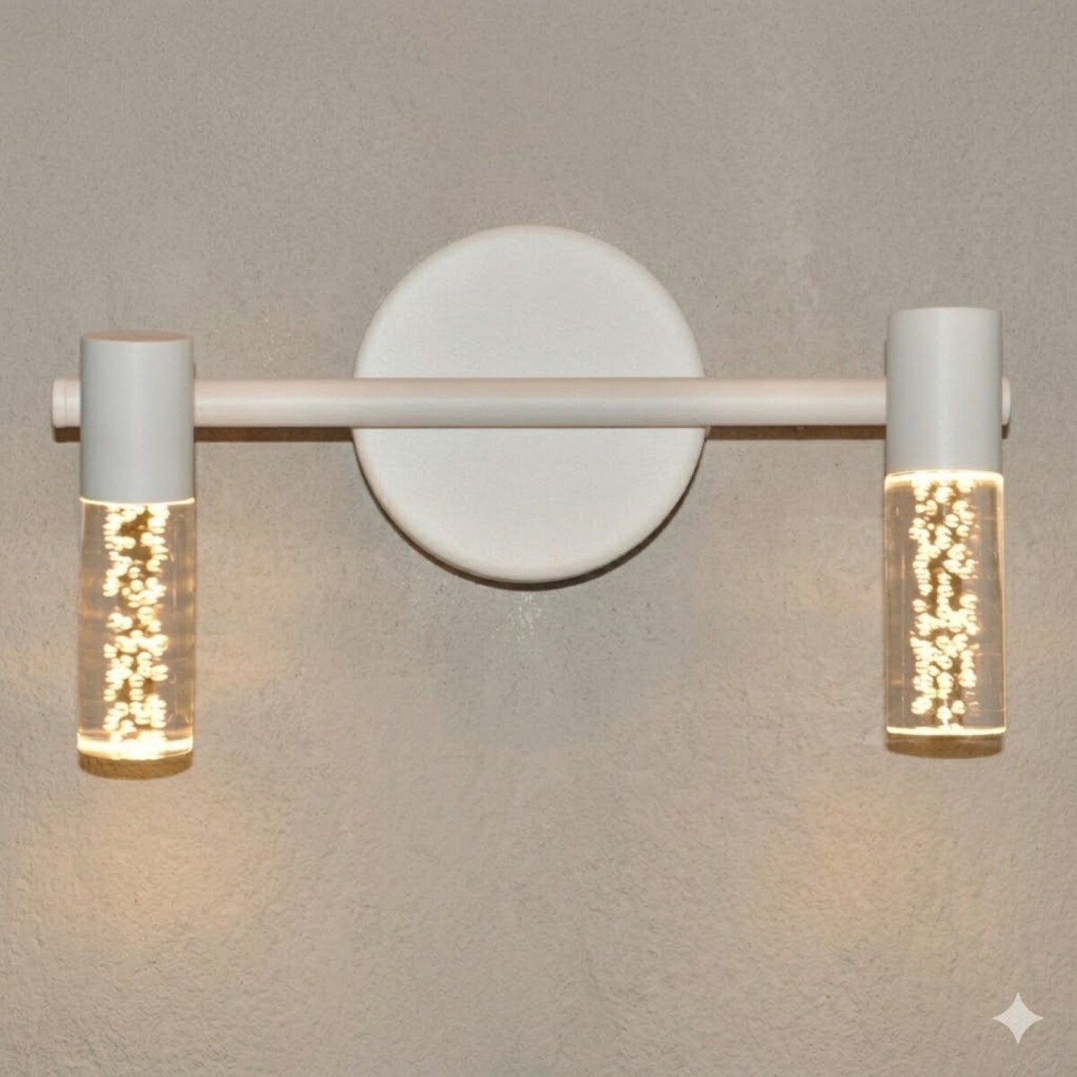 Aplique Led doble cilindro efecto agua 12W 