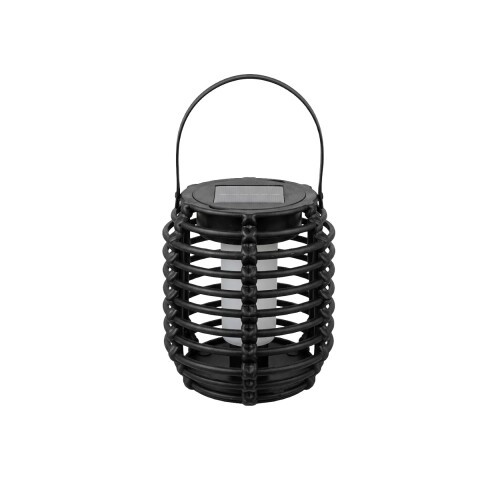 LAMPARA LED SOLAR NEGRA 10X11CM Unica