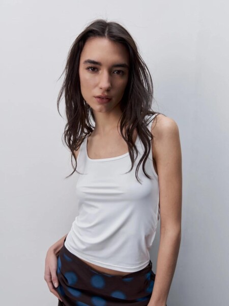MUSCULOSA D.CASSIN MISTIC BAS BLANCO