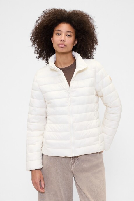 Campera Puffer Mujer Ivory Frost
