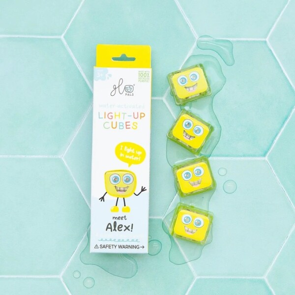 Set x4 GLO PALS cubos sensoriales amarillo