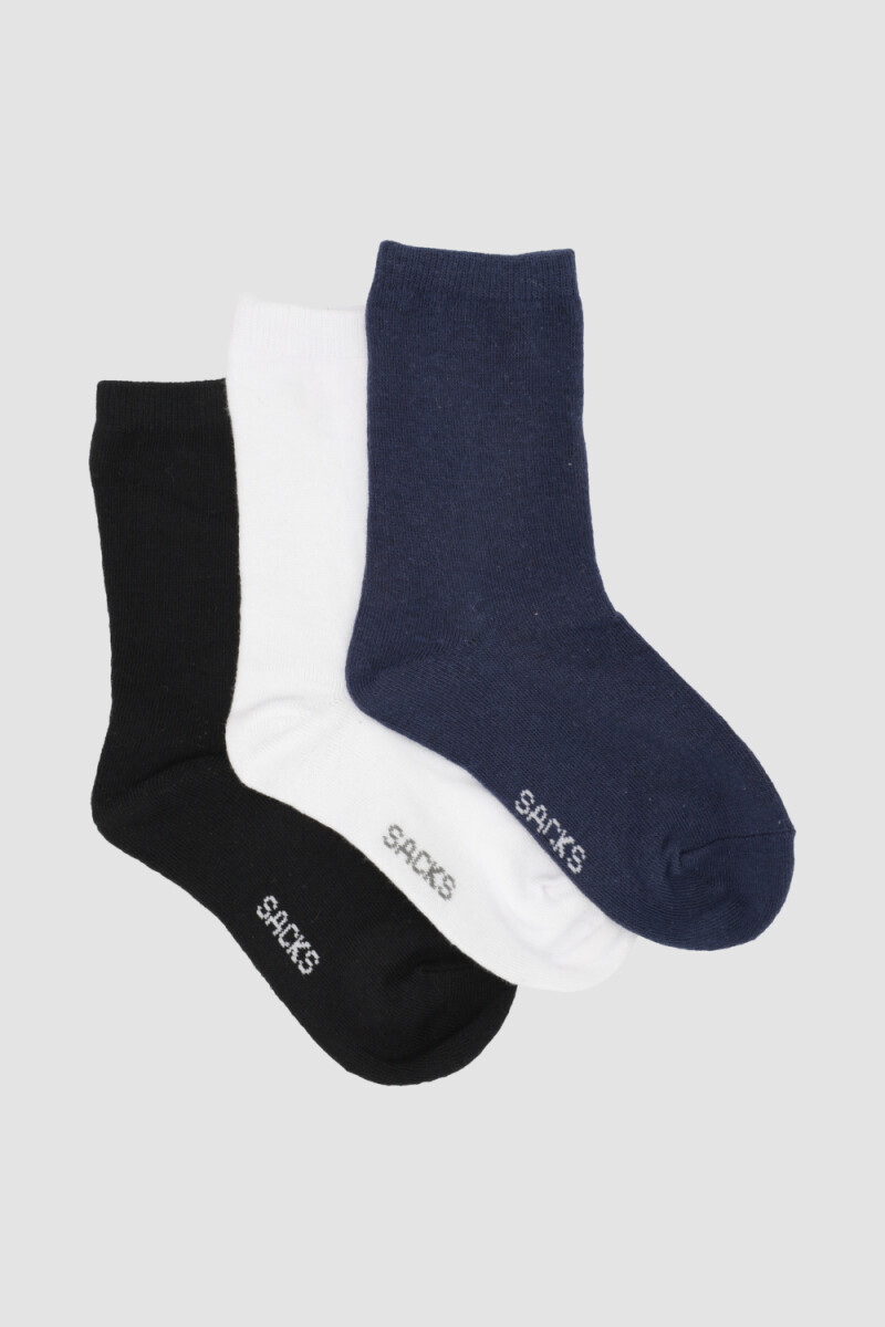 Pack x3 crew lisas niños jk - Variante 31 