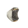 Anillo Calado-Plata y Oro-Piedra Zirconia-AN5401 conpiedra