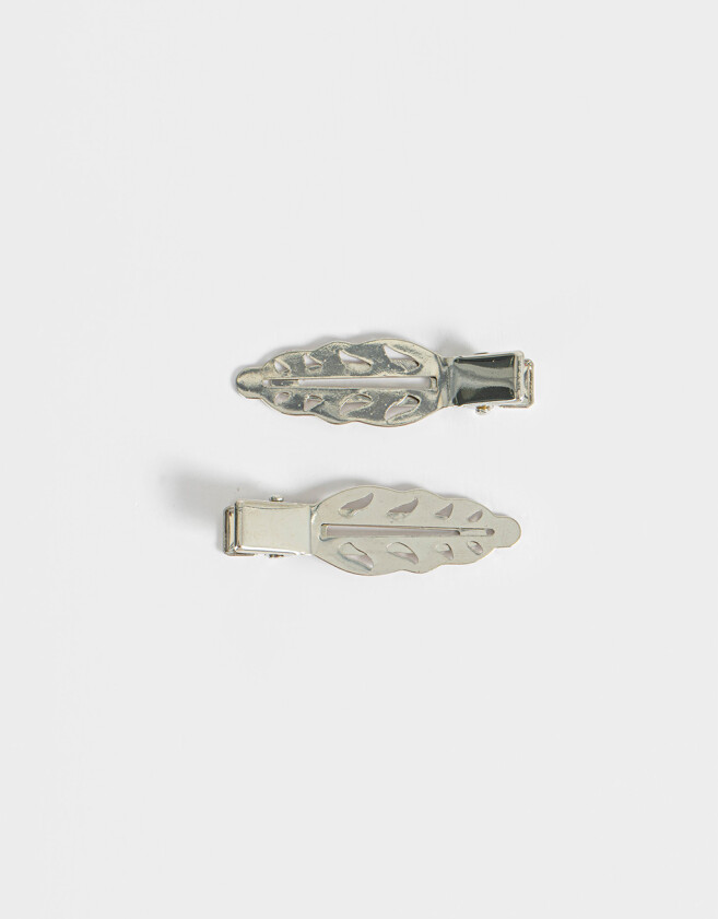 Piquitos Metallic Set De Piquitos De Hojas - Plateado