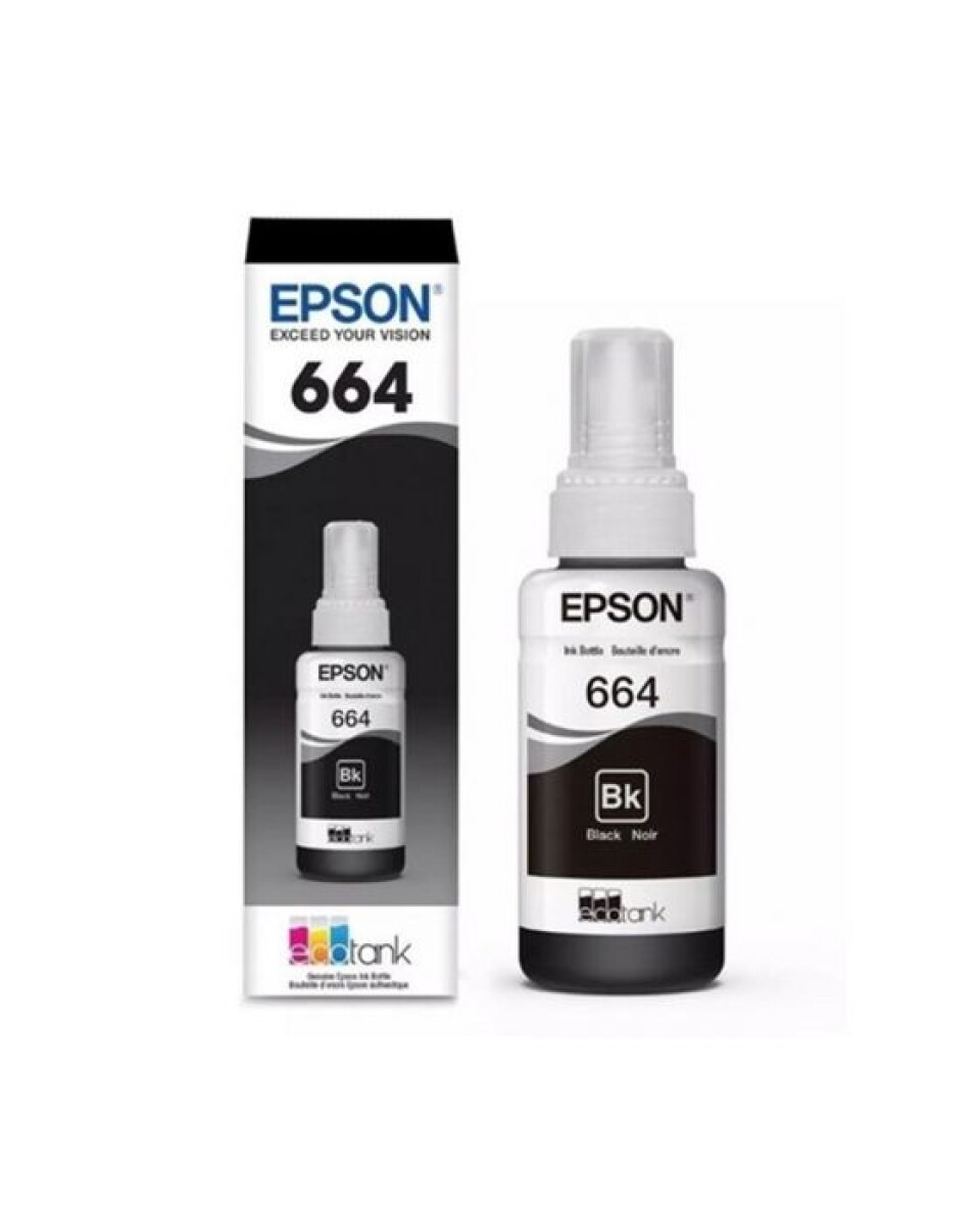 EPSON T664120 BOTELLA TINTA NEGRA L200/210/220/355/555/1300 - Epson T664120 Botella Tinta Negra L200/210/220/355/555/1300 