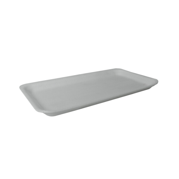 BANDEJA DE ESPUMA BLANCA 27.5X15X1.4 CM. BLANCO