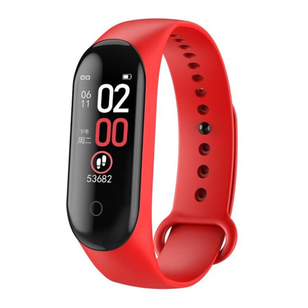 Reloj Inteligente Goldtech Smartwatch Tipo Mi Band 5 Pulsera Variante Color Rojo