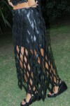 Tejido skirt Negro