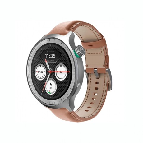 RELOJ MOTO SMART WATCH Reloj Smartwatch MOTOROLA Moto Watch 1,43' OLED BT Resistencia IP68 Cuero - Mocha Mousse