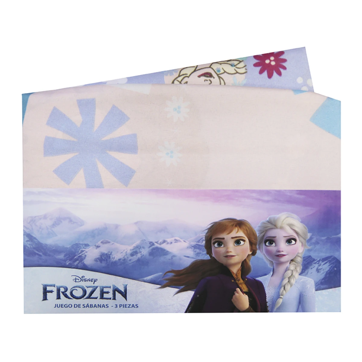 Juego Sábanas Disney Frozen 1 Plaza 100% Microfibra - LILA 