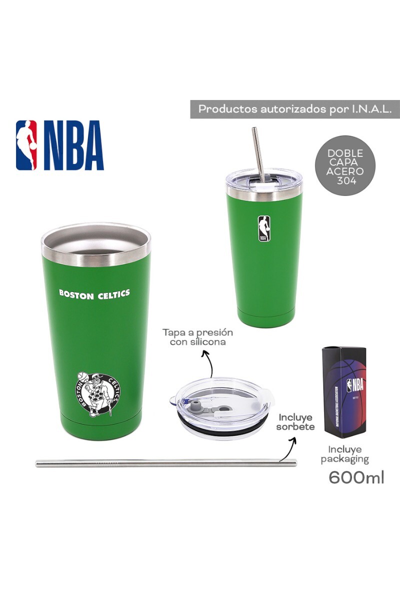 Vaso Termico NBA 600 ML Verde