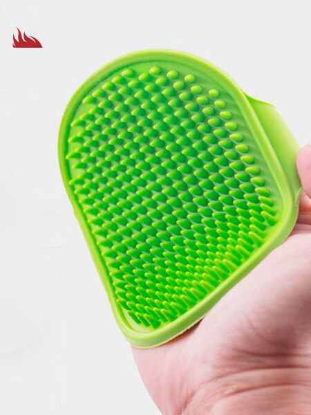 CEPILLO PARA PERRO VERDE CLARO