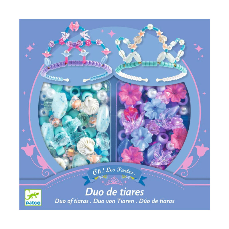 Dúo de tiaras Azul para armar Djeco Dúo de tiaras Azul para armar Djeco