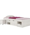 Cama 1 plaza Con Cajones Linea Charme Blanco