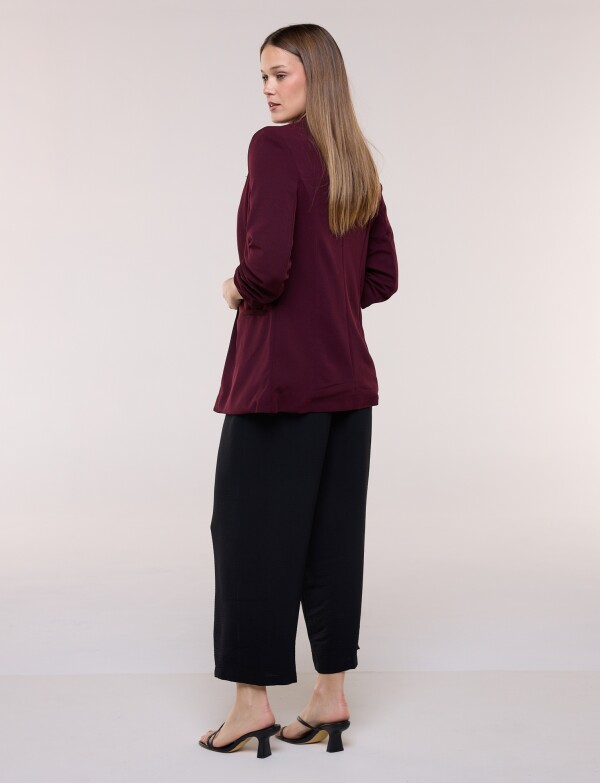 Blazer Crepe Manga Fruncida VIOLETA