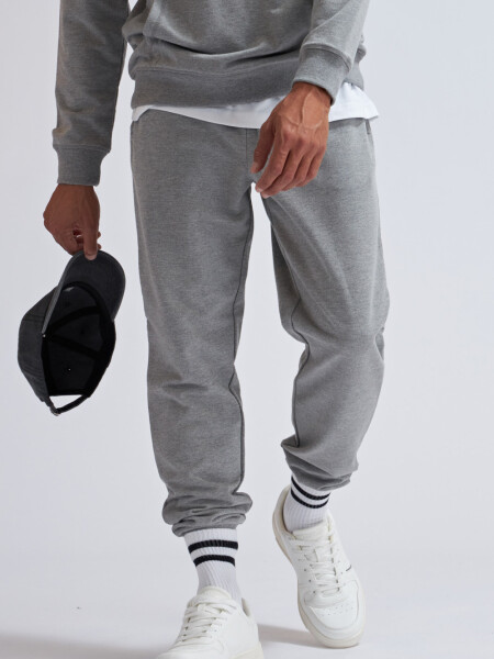 Pantalón deportivo Gris Claro Melange