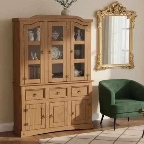 Cristalero Armario Lumax Aparador 6 Puertas y 3 Cajones Cristalero Armario Lumax Aparador 6 Puertas y 3 Cajones