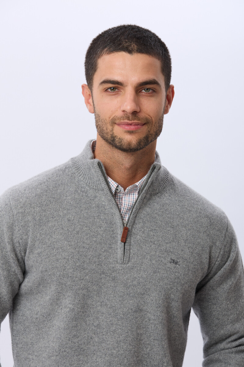 BUZO DE LANA DE ABRIGO - Gris claro 