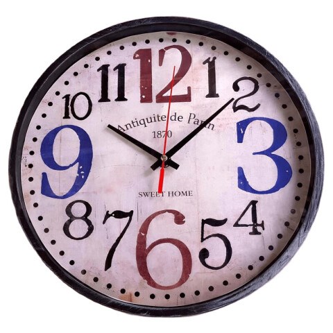 Reloj Pared Diseño 28cm Unica