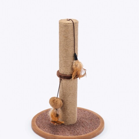 Rascador Poste madera y fibra de sisal 30*30*51cm Rascador Poste Madera Y Fibra De Sisal 30*30*51cm