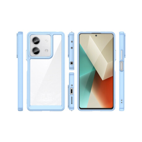 Case Transparente con Borde de Color Xiaomi Note 13 5G Lilac