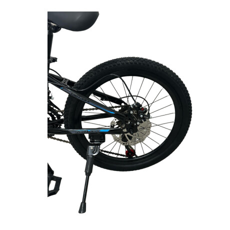 Bicicleta MTB Lauxjack Rod. 24 Negra/Azul NEGRO-ROJO
