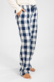 Pantalon mujer franela Azul
