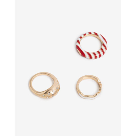 Sets Anillos Lucky charm Combinacion multicolor