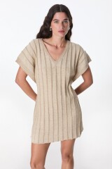 Vestido Destello Crudo/Beige