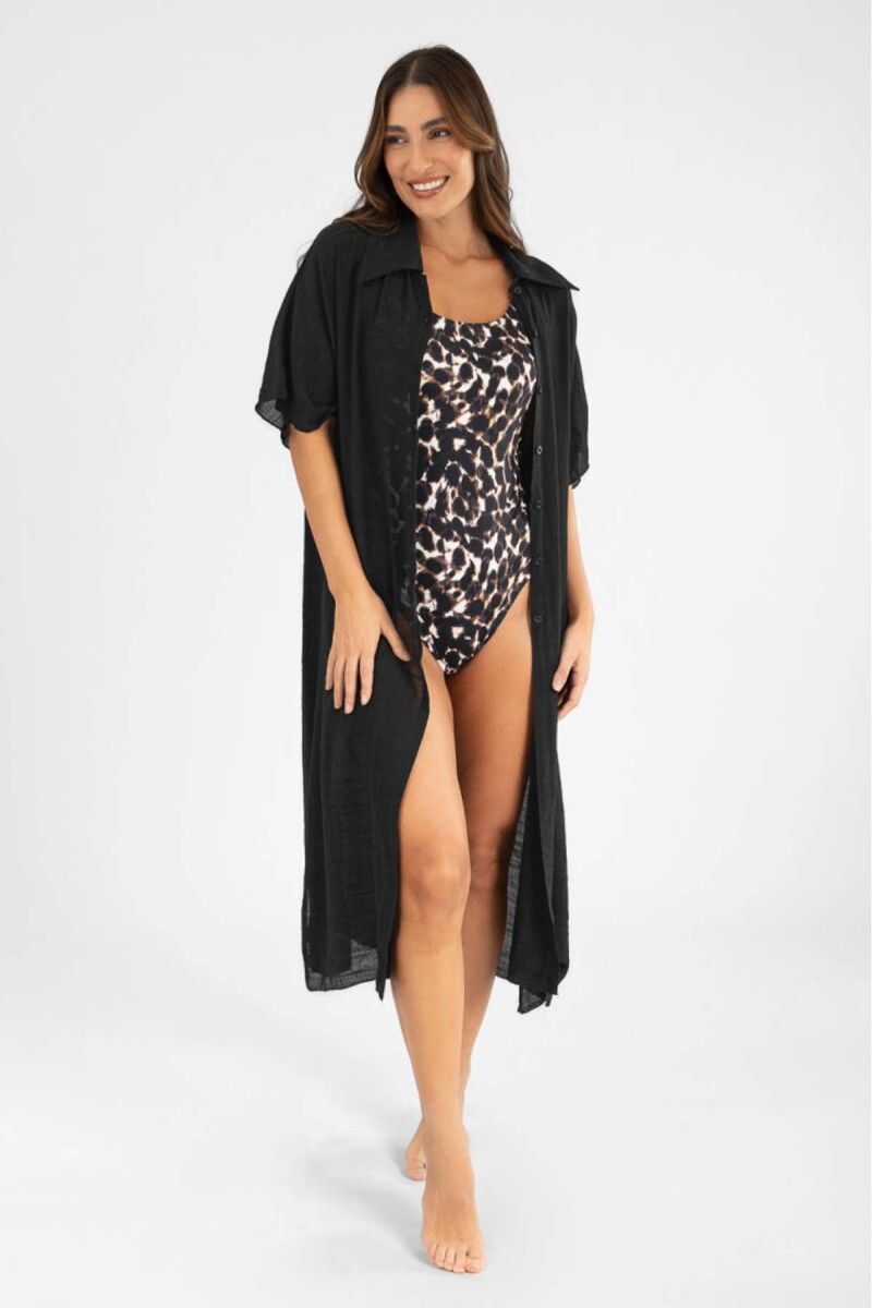 Vestido largo mona - Negro 