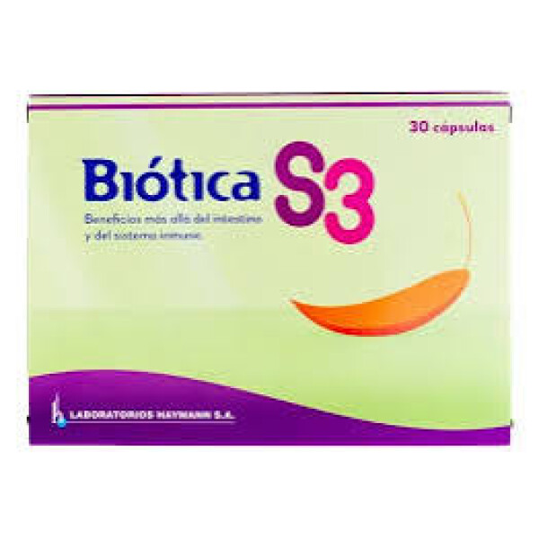 Biótica S3 | Probiótico | 30 Cápsulas - Haymann Biótica S3 | Probiótico | 30 Cápsulas - Haymann