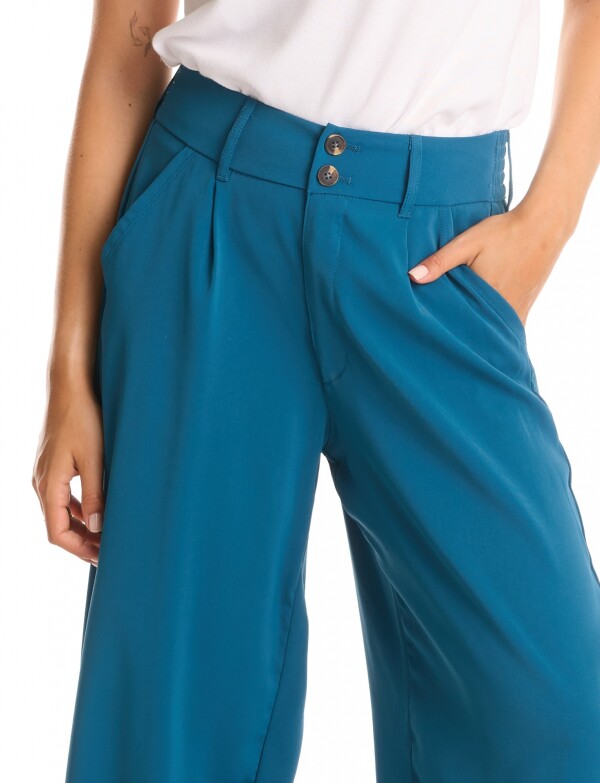 Pantalon Wide Leg PETROLEO