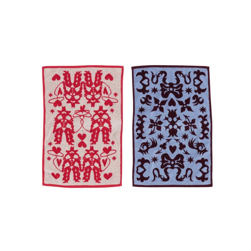 Toalla de Manos Set x2 un. 100% algodón orgánico 76x51cm Western