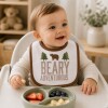 Set x3 baberos hudson baby verde marron