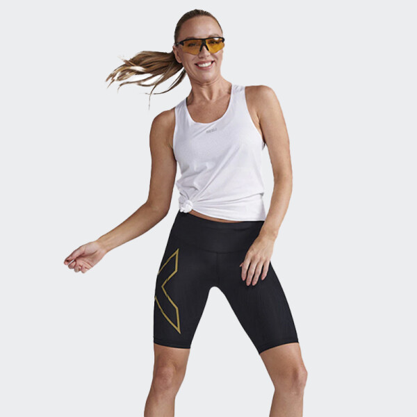 Short 2XU Light Speed Mid-Rise Comp Short Negro