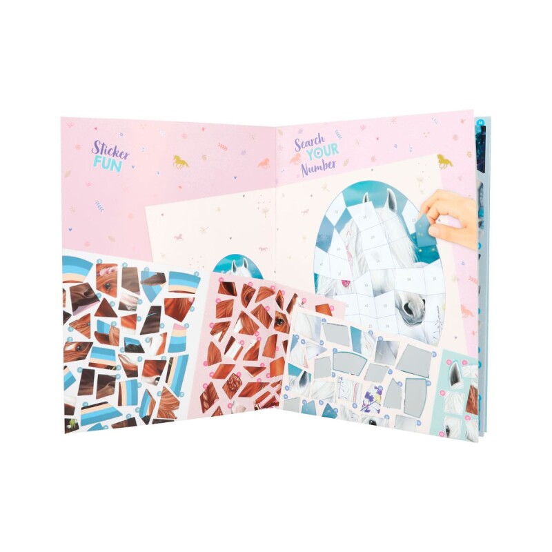 Libro de Stickers por números Top model Miss Melody
