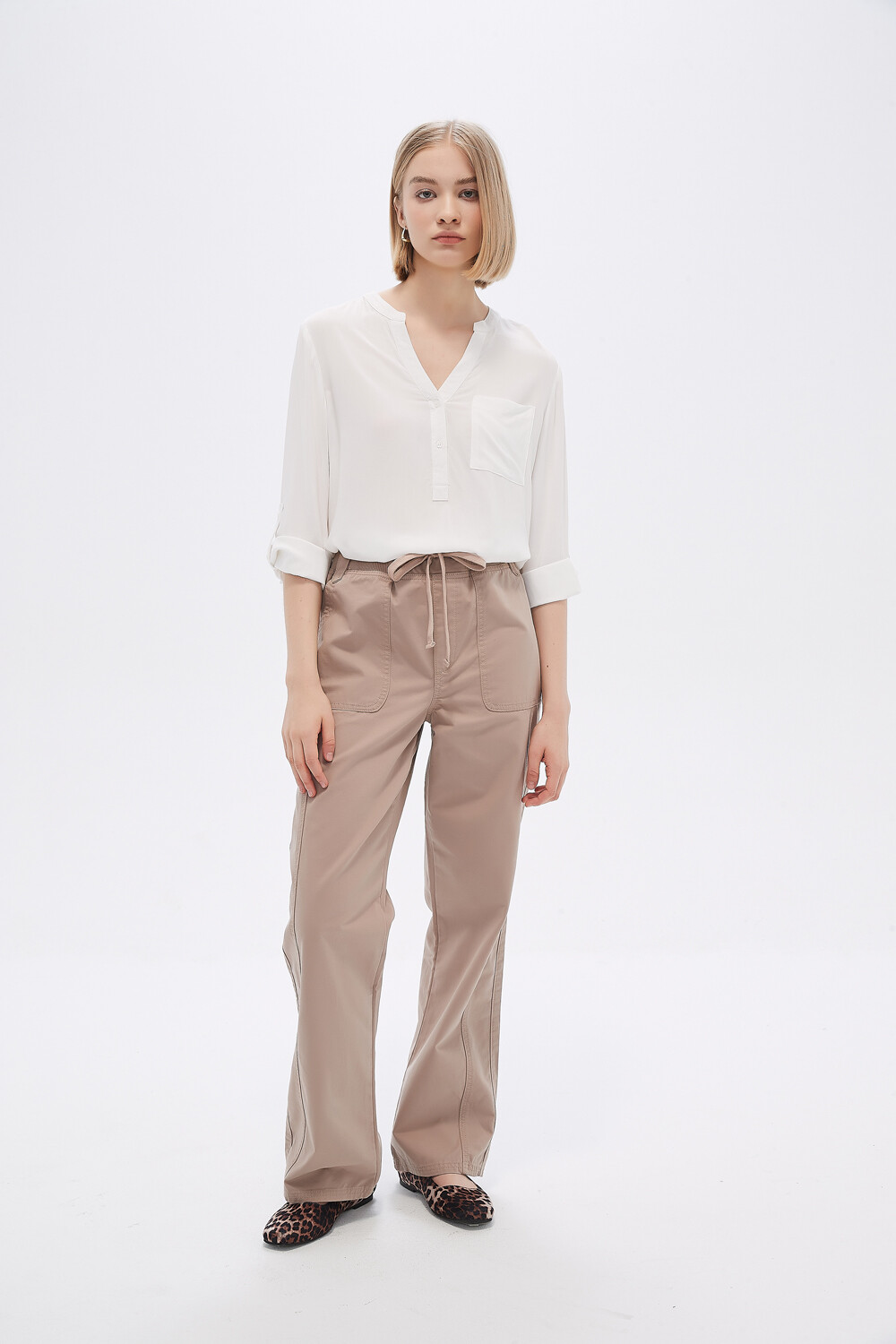 Pantalon Zazi Taupe Claro