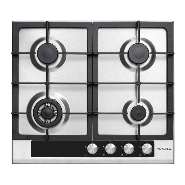ANAFE FUTURA A GAS INOX 4 QUEMADORES FUT-AG600X-4 acero inoxidable